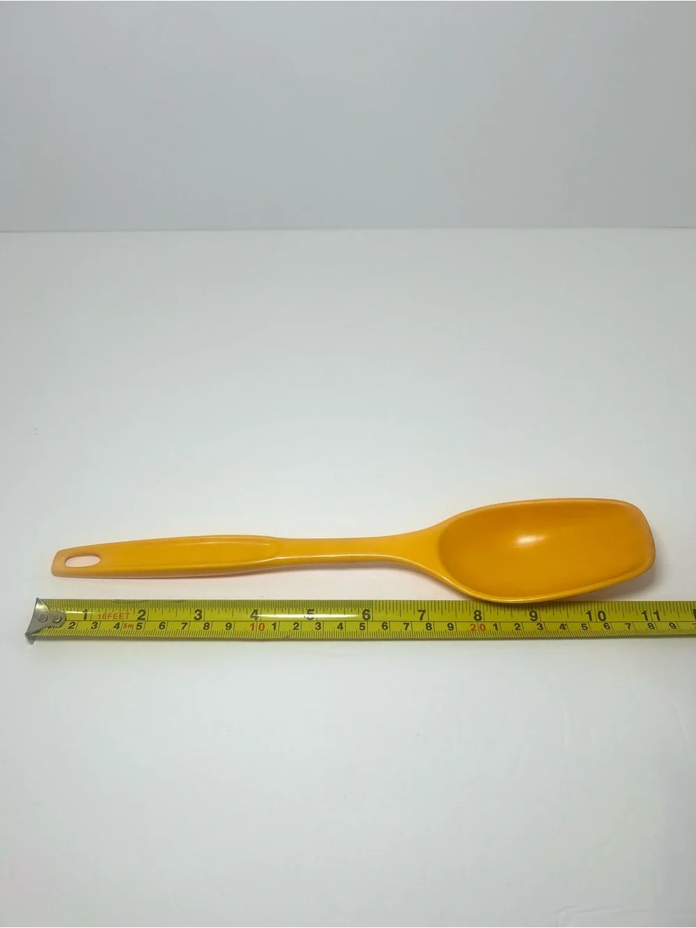 FOLEY Nylon Serving Spoon Yellow Orange Retro Kitchen Utensil 70s MCM Vintage